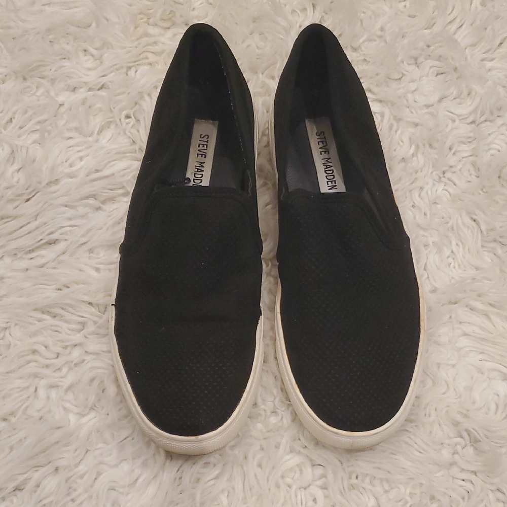 Steve Madden | Womens ZarayyBlack Slip-On  Shoes Size 7.5
